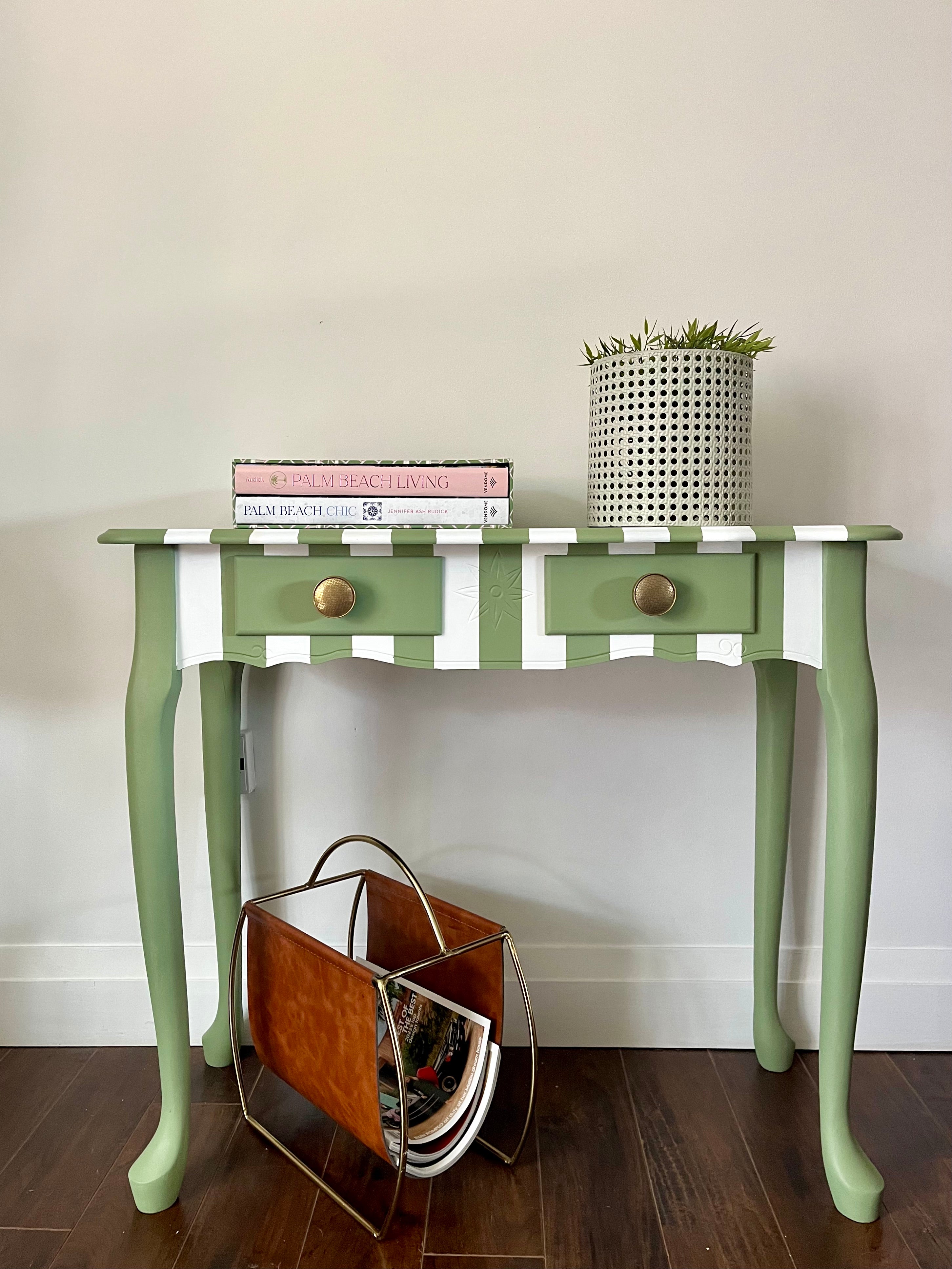 Striped Console Table