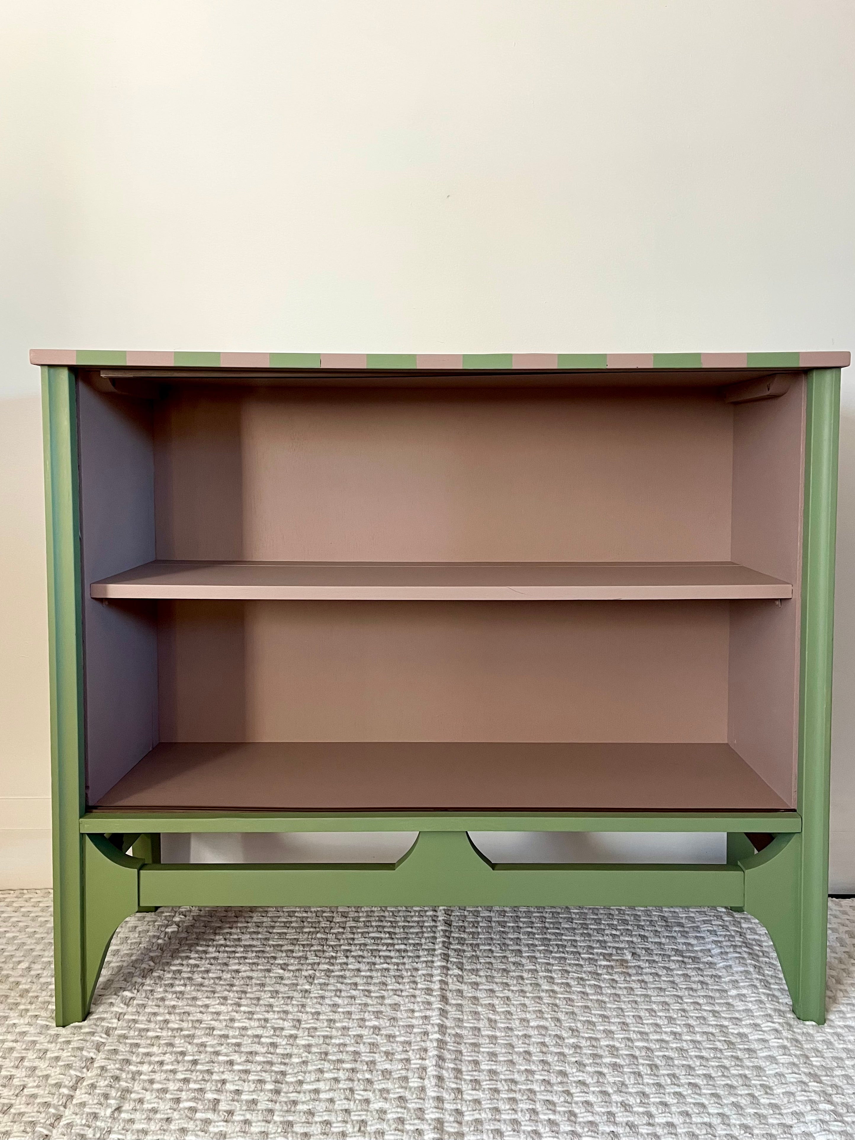 Striped Bar Cabinet