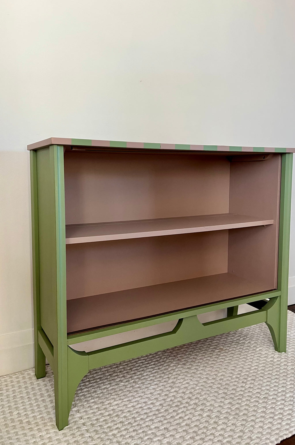 Striped Bar Cabinet