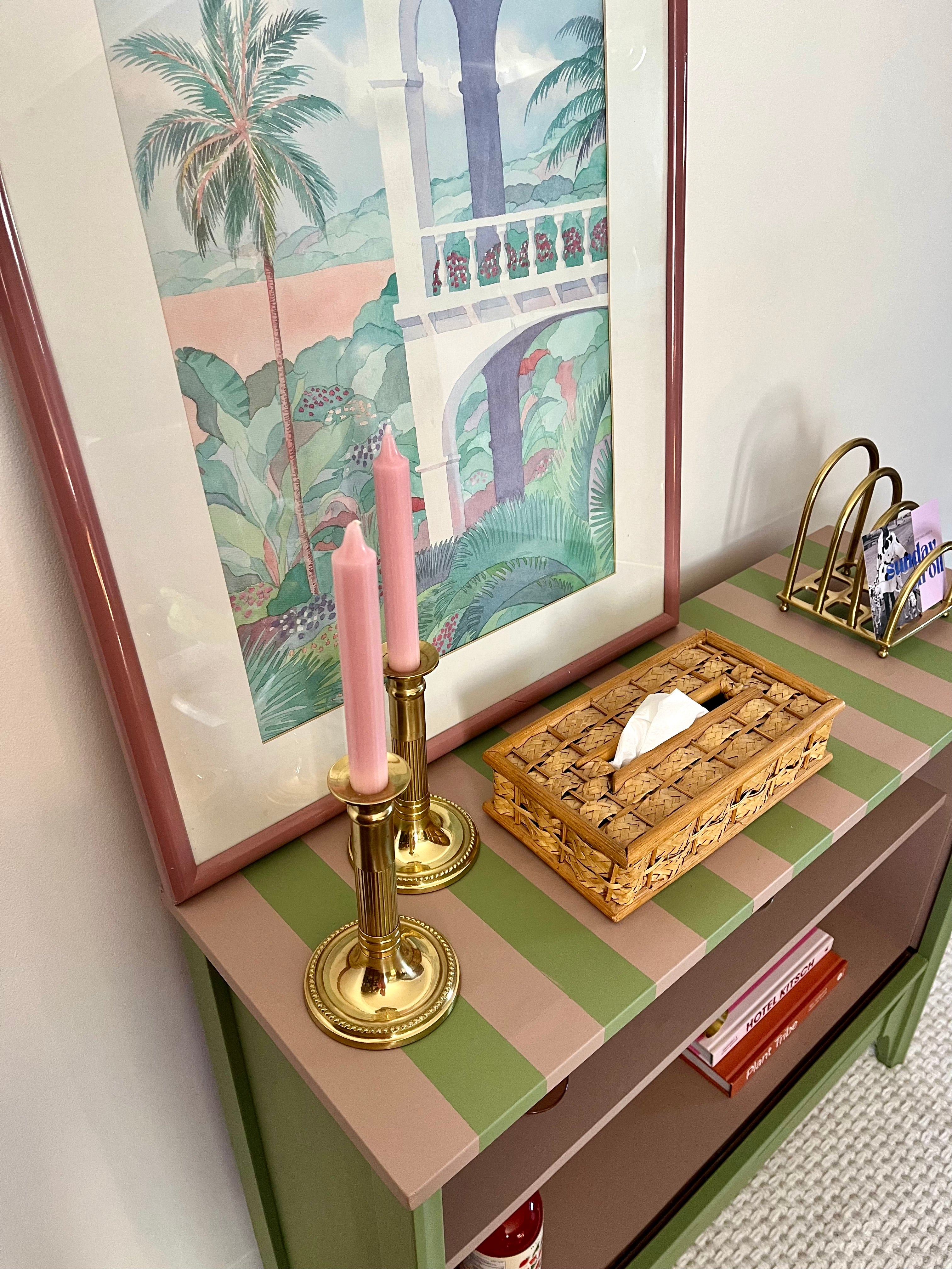 Striped Bar Cabinet