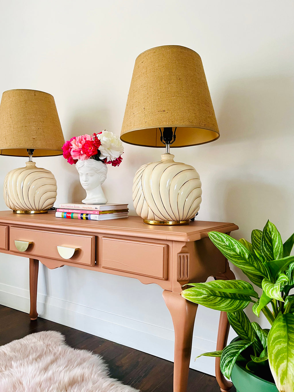 Burnt Orange Console Table