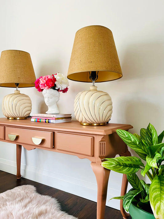 Burnt Orange Console Table