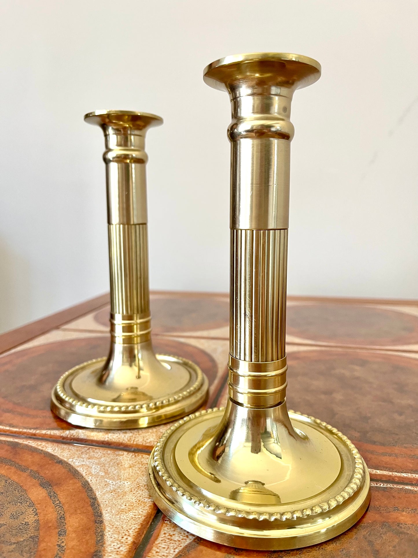 Solid Brass Candlestick Holders